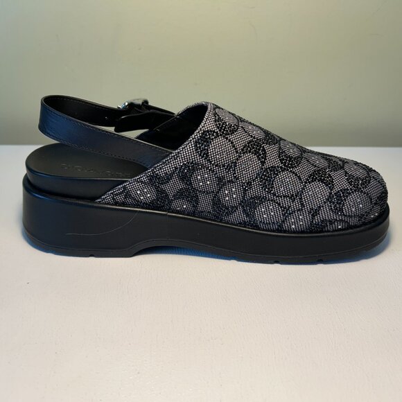 Coach Women's Sculpted C Platform Clog In Crystal Signature Jacquard - Picture 6 of 15